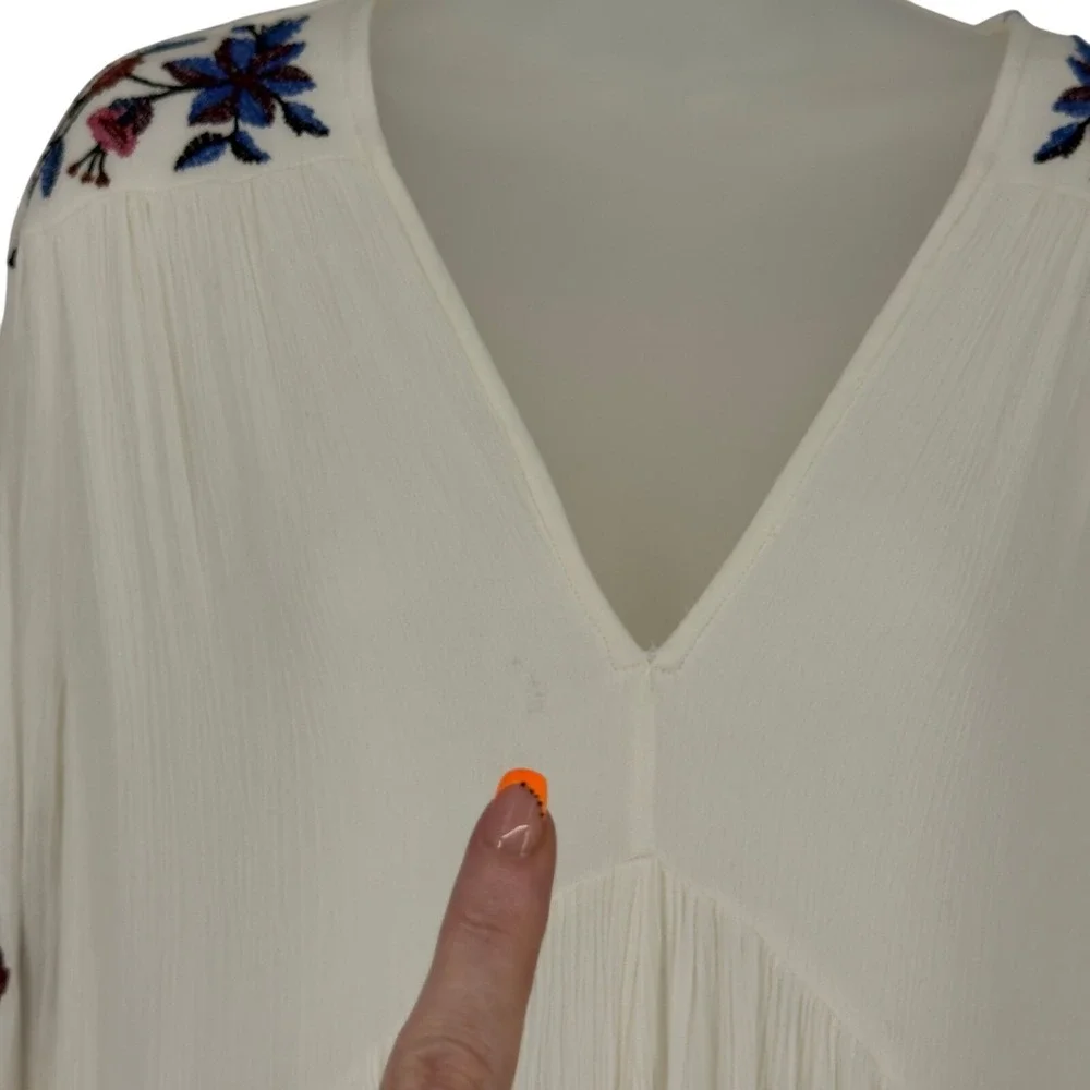 Free People Te Amo Embroidered Mini Dress S Boho‎